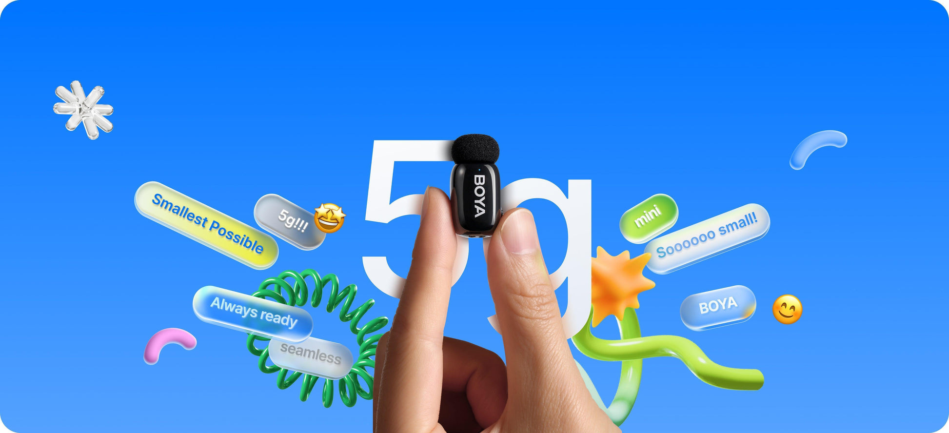 BOYA Mic Mini 16 Single Wireless Mic for iPhone